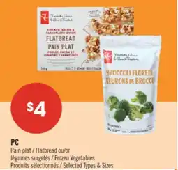 Pharmaprix PC Flatbread or Frozen Vegetables offer