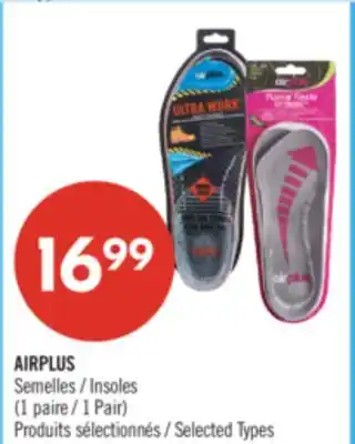 Pharmaprix AIRPLUS Semelles 1 Pair offer