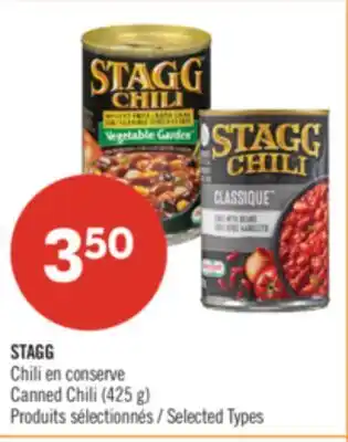 Pharmaprix STAGG Canned Chili offer