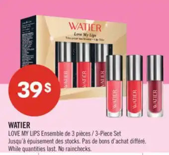 Pharmaprix WATIER LOVE MY LIPS 3-Piece Set offer