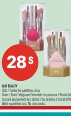 Pharmaprix QUO BEAUTY Glitz or Glam Brush Set offer