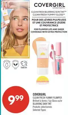 Pharmaprix COVERGIRL CLEAN FRESH YUMMY PLUMPER LIP GLOSS BLURRING SKIN TINT offer