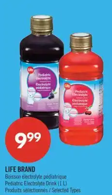 Pharmaprix LIFE BRAND Pediatric Electrolyte Drink offer