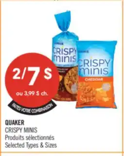 Pharmaprix QUAKER CRISPY MINIS offer