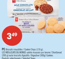Pharmaprix PC Cookie Chips (170 g), Shortbread (200 g) or biscuits Digestive (300g) Cookies offer