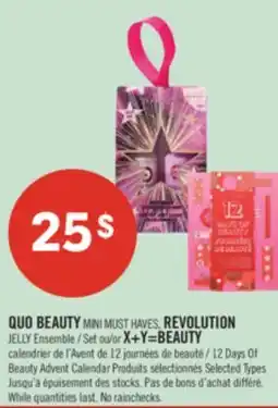 Pharmaprix QUO BEAUTY MINI MUST HAVES, REVOLUTION JELLY, Set or X+Y=BEAUTY offer