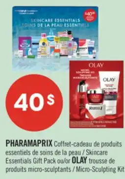 Pharmaprix PHARAMAPRIX Skincare Essentials Gift Pack or OLAY Micro-Sculpting Kit offer