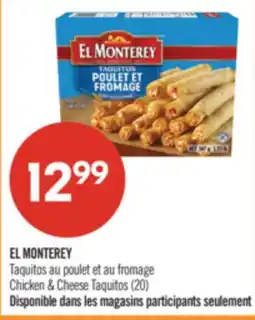 Pharmaprix EL MONTEREY Chicken & Cheese Taquitos offer
