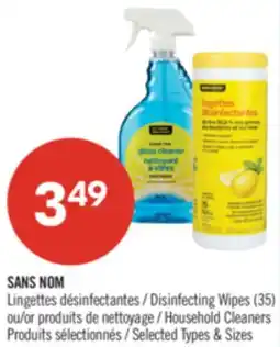 Pharmaprix NO NAME Disinfecting Wipes (35) or Household Cleaners offer