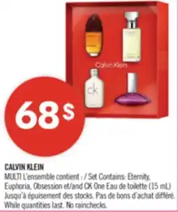 Pharmaprix CALVIN KLEIN Set Contains: Eternity, Euphoria, Obsession and CK One Eau de toilette (15 mL) offer
