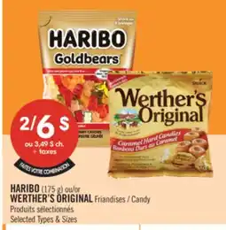 Pharmaprix HARIBO (175 g) or WERTHER'S ORIGINAL Candy offer