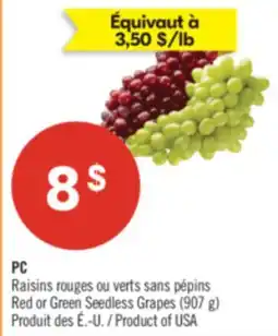 Pharmaprix Redor Green Seedless Grapes offer