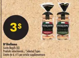 Pharmaprix D'Italiano Gusto Bagels (6) offer