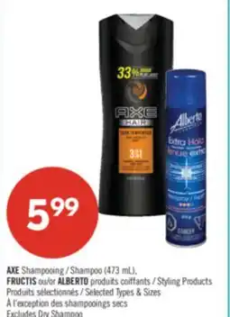 Pharmaprix AXE Shampoo (473 mL), FRUCTIS or ALBERTO Styling offer