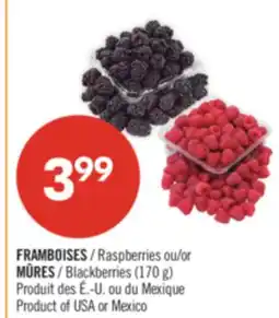 Pharmaprix Raspberries or Blackberries offer