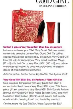 Pharmaprix Carolina Herrera Very Good Girl Elixir 3-Piece Fragrance Set offer