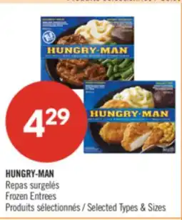 Pharmaprix HUNGRY-MAN Frozen Entrees offer