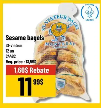 Mayrand St-Viateur Sesame Bagels x12 offer