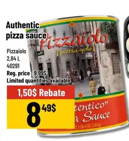 Mayrand Pizzaiolo Authentic Pizza Sauce 2.84 L offer