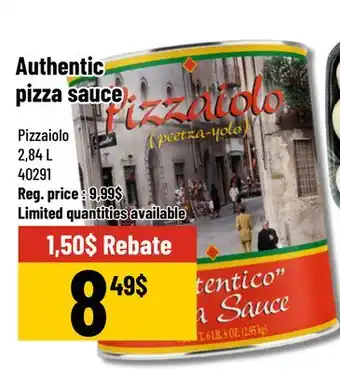 Mayrand Pizzaiolo Authentic Pizza Sauce 2.84 L offer