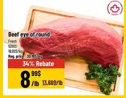 Mayrand Whole Beef Bare Eye of Round AA offer