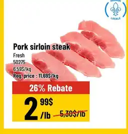Mayrand Pork Sirloin Steak offer