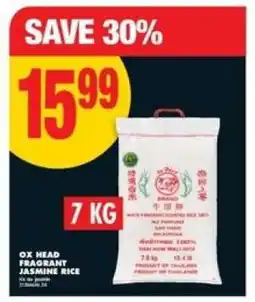 No Frills Ox Head fragrant jasmine rice offer
