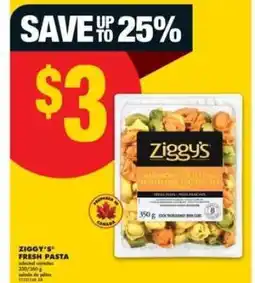 No Frills Ziggy's Fresh Pasta offer