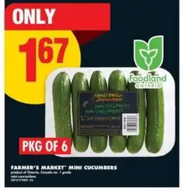 No Frills FARMER'S MARKET MINI CUCUMBERS offer