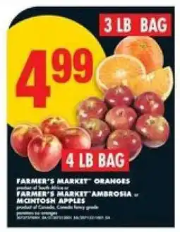 No Frills Farmer's Market Oranges and Apples offer