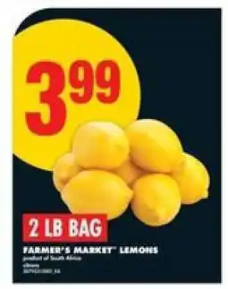 No Frills 2 LB BAG FARMER'S MARKET LEMONS offer