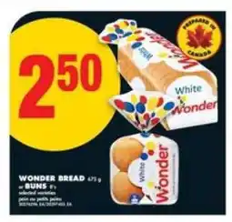 No Frills Wonder Bread offer