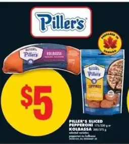 No Frills Piller's Sliced Pepperoni / Kolbassa offer