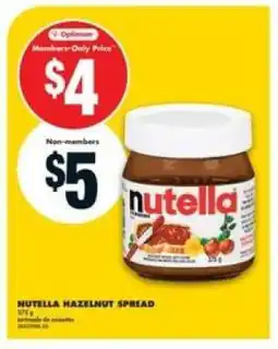 No Frills NUTELLA HAZELNUT SPREAD offer