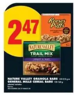 No Frills Nature Valley Granola Bars or General Mills Cereal Bars offer