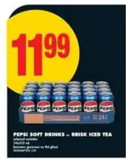No Frills PEPSI SOFT DRINKS – BRISK ICED TEA offer