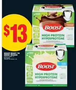 No Frills Boost Ready-to-Drink Shakes offer