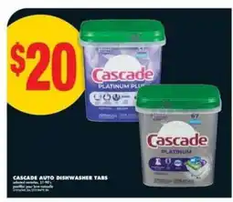 No Frills CASCADE AUTO DISHWASHER TABS offer
