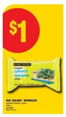 No Frills NO NAME SPINACH offer
