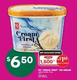 No Frills PC CREAM FIRST ICE CREAM offer