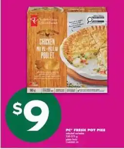 No Frills PC Fresh Pot Pies offer
