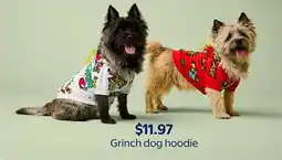Walmart Grinch dog hoodie offer