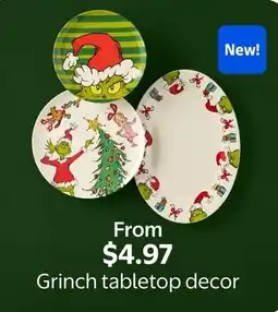 Walmart Grinch tabletop decor offer