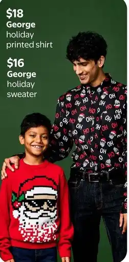 Walmart George holiday sweater offer