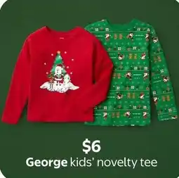 Walmart George kids' novelty tee offer