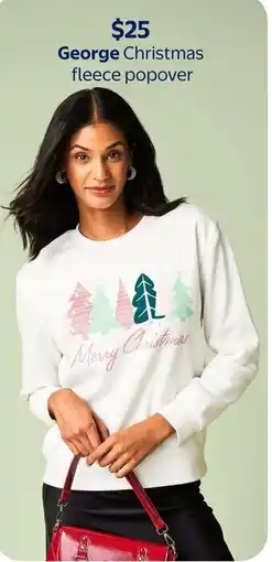 Walmart George Christmas fleece popover offer
