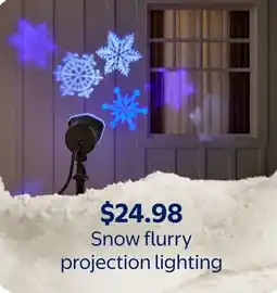 Walmart Snow flurry projection lighting offer