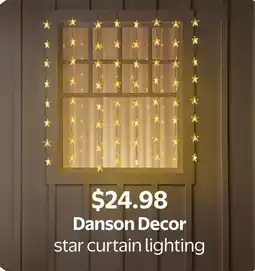 Walmart Danson Decor star curtain lighting offer