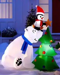 Walmart Holiday Time 5' polar bear scene inflatable offer