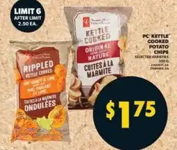 Real Canadian Superstore PC Kettle Cooked Potato Chips offer